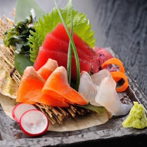 市場直送!!鮮魚三点盛り合わせ