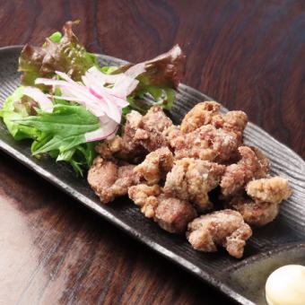 塩ホルモンの鉄板焼き
