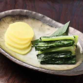 季節のお新香盛り合わせ