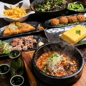 【月～木曜限定！旨いもんコース】牛タン唐揚げ付き！飲放120分+お料理8品5000円→4000円