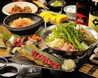 せり鍋付！【堪能旨いもんコース】鮮魚4点盛+牛たん焼き♪地酒飲放120分+料理10品6500円→5500円