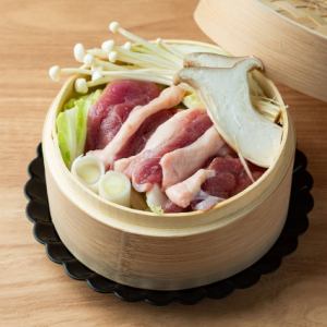 合鴨と野菜の蒸し鍋