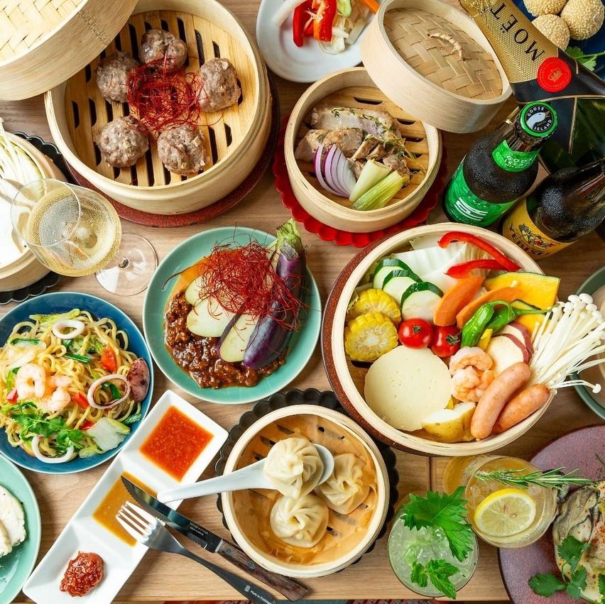 女性に大人気◎せいろ蒸しでヘルシーに仕上げた絶品の数々♪