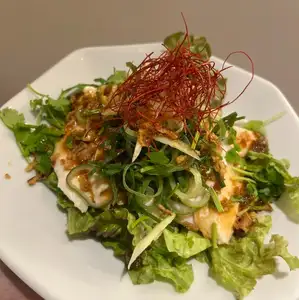 低温蒸し鶏の香味油淋