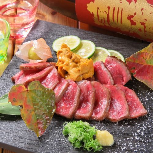 Grilled Togeshita Beef Sashimi