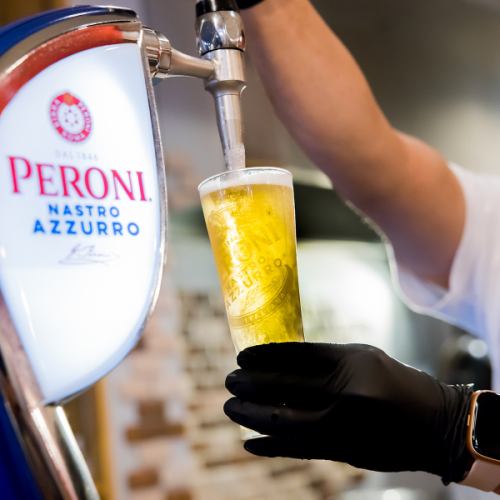 イタリアンビールを樽生ビールサーバーで楽しめる♪