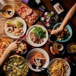 【プレミアムコース】180分飲み放題！30種から選べる名物ピザ＆生ハム盛合せなど全14品★4500円