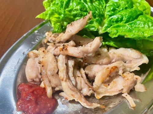 せせり焼き 豆板醤をお好みで