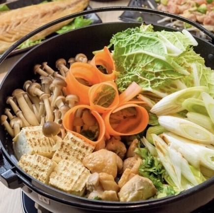 冬限定!暖か鍋コース 3時間飲み放題付き!(日本酒含む)7800円(税込)