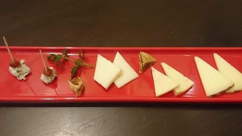 Chef's carefully selected cheese platter