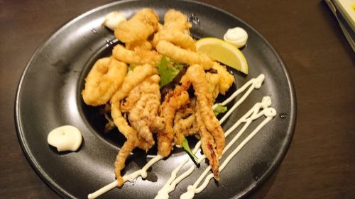 Malaga-style squid frites