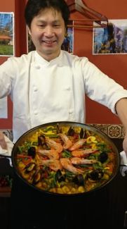 Chef's special! Seafood paella