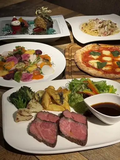 【晚餐】限時聖誕套餐（6道菜）4,400日圓 12月18日至25日