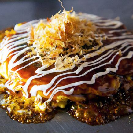 【宴会利用におすすめ】もんじゃ焼き・お好み焼きWメイン含む8品¥2,480(¥2,728税込)コース