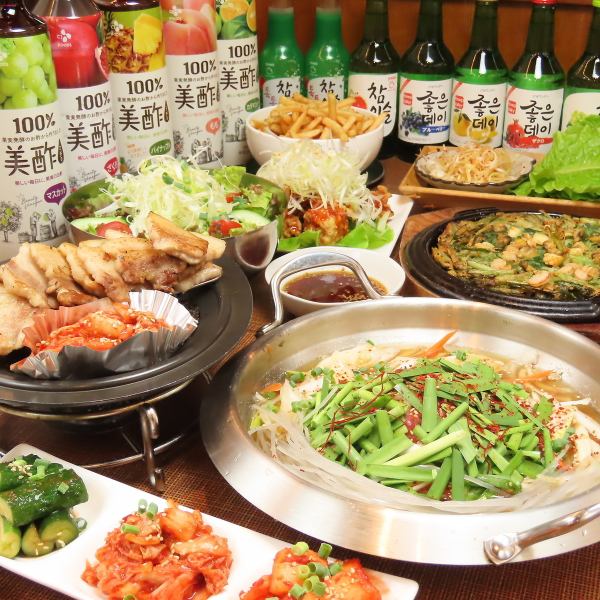[Most popular ☆ 8 carefully selected items + 3 hours all-you-can-drink] Samgyeopsal & special bulgogi hot pot ★ Premium course <Draft beer included>
