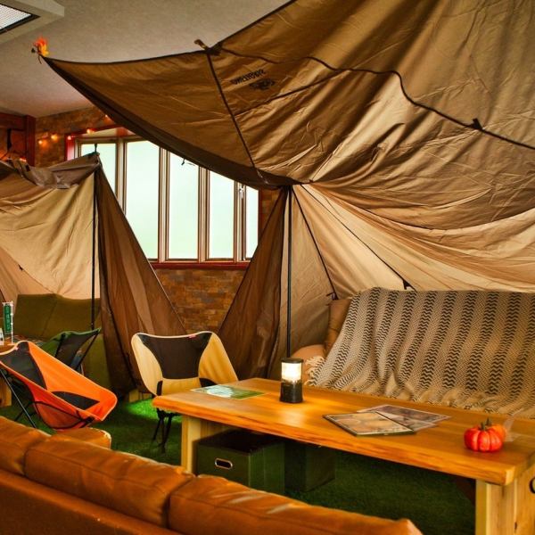 Feel like glamping while staying indoors! You can use it for a wide range of occasions, such as drinking parties with friends and dates.Because it's indoors, you can enjoy BBQ in comfort regardless of the weather! Perfect for special celebrations that are extraordinary.