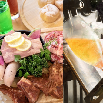 【★忘年会／新年会プラン★】レギュラーBBQプラン＋３時間３０種以上のアルコール飲み放題付き