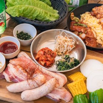 旨辛！サムギョプサルと濃厚チーズのチーズタッカルビコース（夏先取りキャンペーン）
