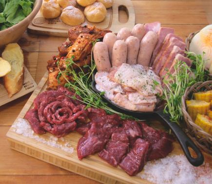 【国産牛ステーキが堪能できる!】当店おすすめの大満足レギュラーBBQコース♪