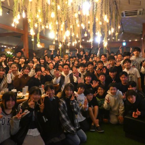 貸切プランは平日/15名で7万円以上、,土日/45名様20万円以上から可能!最大100名様まで同時にご利用頂けます!