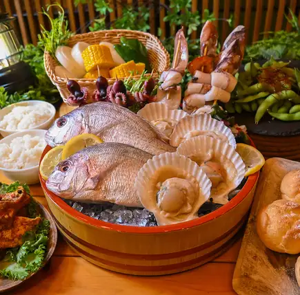 【期間限定】超めで鯛日はこれで決まり!豪華海鮮BBQコース