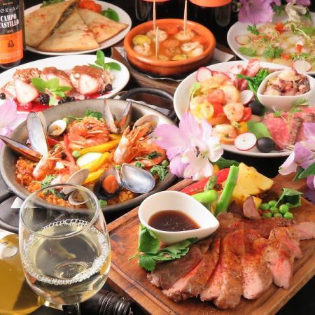 If you can't decide, this is it ♪ Assortment of popular menus & barrel-packed Sparkling are also OK ♪ All 9 items including all-you-can-drink 4,500 yen