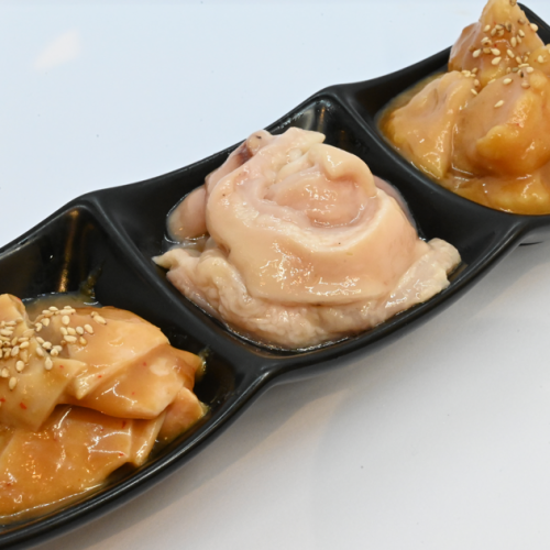 【丁寧な下処理で臭みなし】国産牛使用!鮮度と旨味にこだわった自慢のホルモン3点盛り