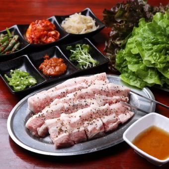 【3h飲み放題付】【サムギョプサル食べ放題】韓国コース　※14名様以上で貸切可能！