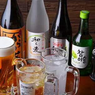 単品飲み放題(2時間)　※生ビール付き