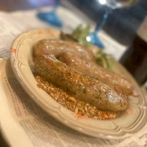 Assortment of three carefully selected sausages