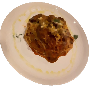 Homemade beef tendon bolognese