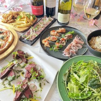 通常価格6000→5500円 《全100種・2時間飲み放題付き》Bettei春のスペシャルコース