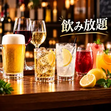 【スタンダードプラン】2時間飲み放題　1980円(税込)