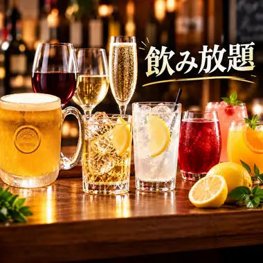 【プレミアムプラン】2時間飲み放題　2480円(税込)