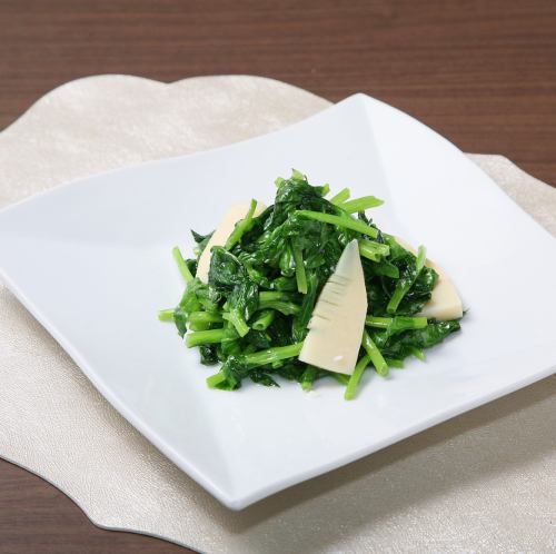 季節の青菜炒め