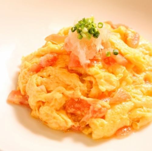 フカヒレとトマトの極上ふわふわ玉子
