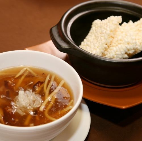 フカヒレあんかけおこげ