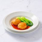 豚大福餅の蒸し揚げ旨醤油あん