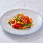 国産牛と季節野菜のオイスターソース炒め