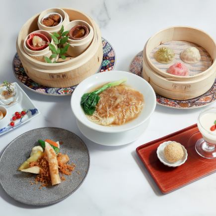 【櫻花】ランチ限定4,213円◆選べるフカヒレ麺orフカヒレ餡かけ炒飯