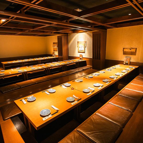 Please leave it to us if you need to accommodate the number of people! We have seats that can accommodate small to large groups. We also welcome banquets for 60 people! Please feel free to contact us♪