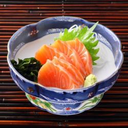 Salmon sashimi