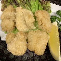 Fried monkfish