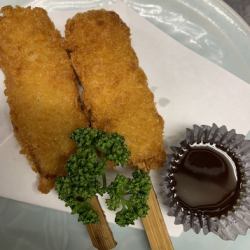 Fried pork kushikatsu