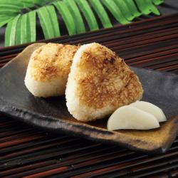 Grilled rice balls