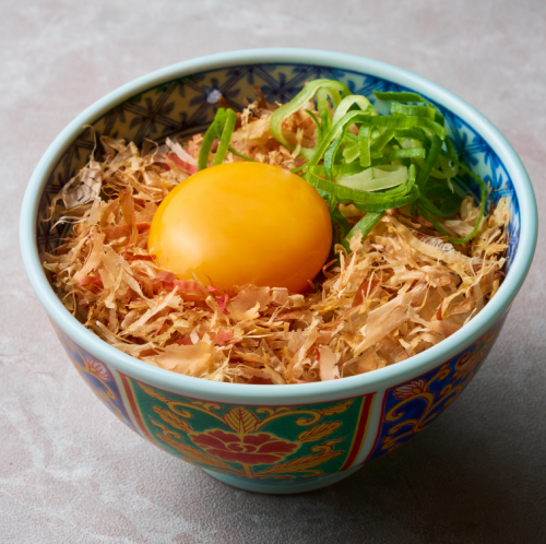 新鮮たまごのネギ玉おかかごはん