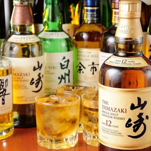 種類豊富なプレミアムウイスキー