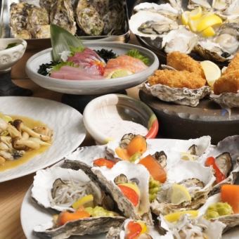【牡蠣づくし10000円コース】120分飲み放題付！カキフライ＆牡蠣雑炊！牡蠣づくし〈全7品〉