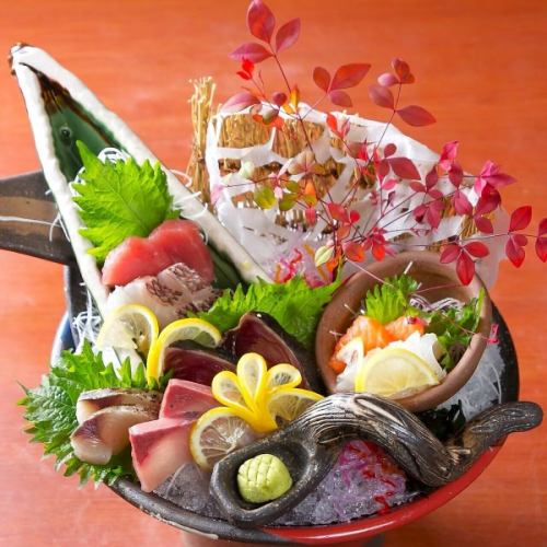 【限界突破!】にほんいちの豪快刺身盛り