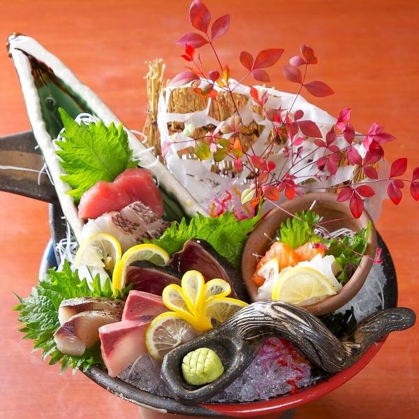 【限界突破！】にほんいちの豪快刺身盛り